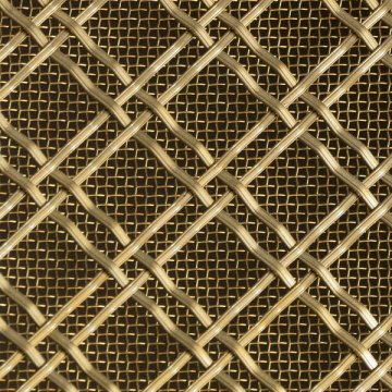 Elegant Brass Wire Mesh Grill for Cabinet Doors