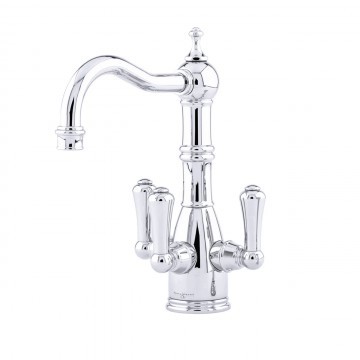 PERRIN & ROWE - Picardie Triflow country mixer with filtered water lever in chrome NZ132a&b