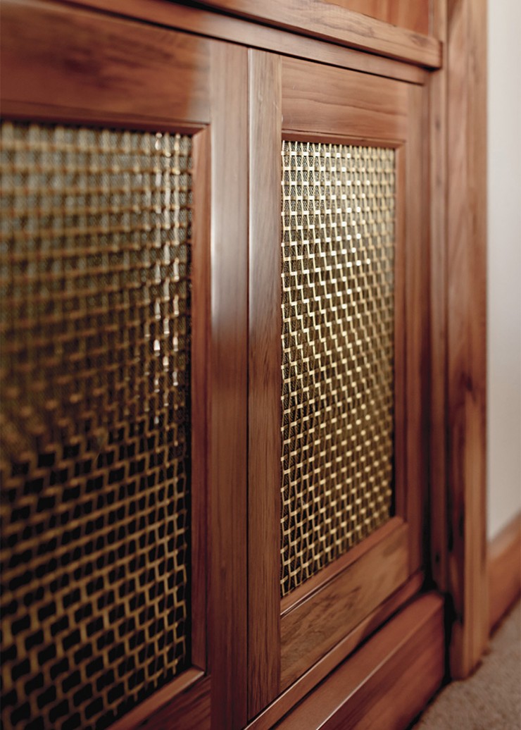 Decorative Wire Mesh Grilles for Kitchen Cabinets & Bespoke Cabinetry